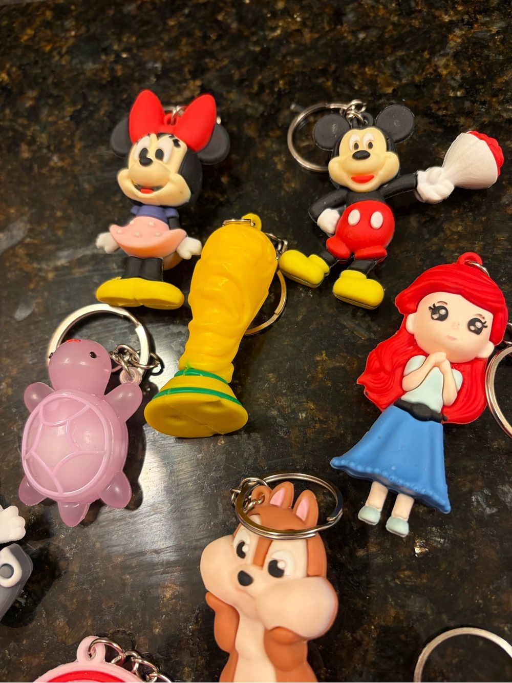 Assorted Kids Character Keychains - Colorful Cartoon Toy Set - Picture 4 of 4